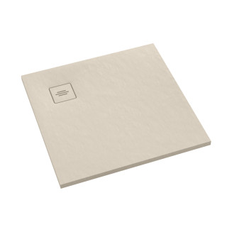 Schedline Brodzik kompozytowy Stabilsound Plus® Protos Cashemere Stone 90x90x3,5 cm, kwadratowy, Gwarancja 15 lat
